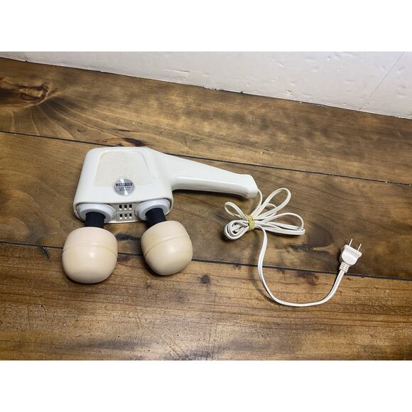 Hitachi HVT-350 Massager Dual Twin Heads Electric 2 Speed Vintage Works Japan - Picture 1 of 10